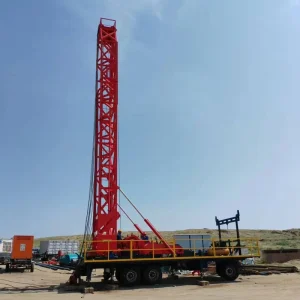 Low Maintenance Cost Trailer Mounted Water Well Drilling Rig for Coal Mine Backfilling Uranium Mining