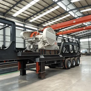 Low Maintenance and Energy Saving CJ Series Tire Type Mobile Jaw Crusher for Concrete Recycling and Road Construction