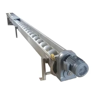 Low Noise U Trough Screw Conveyor for Material Handling at Construction Sites Wear resistant Auger Conveyor for Mining Cement