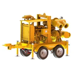 Low Power High Vacuum Diesel Engine Drives Mine Flushing Centrifugal Water Pump