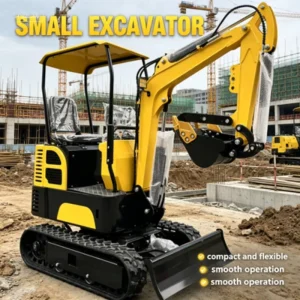 ME12 Crawler Excavator Grading Blade Mini Digger High Efficiency Land Leveling Road Grading Construction Landscaping Work Pump