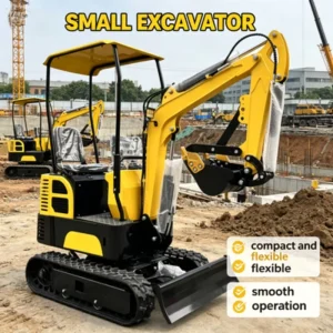 ME12 Crawler Excavator Open Cabin Hydraulic Pump Simple Construction Tasks Farm Work Backyard Landscaping Projects