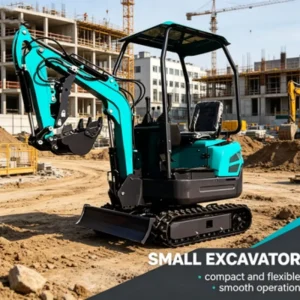 ME15 Crawler Excavator 1800mm Unloading Height 1650mm Digging Depth Mini Hydraulic Pump Foundation Trench Digging Material