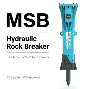 MSB600 Quarry Rock Drilling Equipment Hydraulic Breaker for 22-28 Ton SY225H SY235 SY245 Excavator Attachments Parts