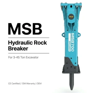 MSB700 Hard Rock Excavation Equipment Hydraulic Breaker Hammer for 25-32 Ton C330 C325 C326 Excavator Attachments Parts