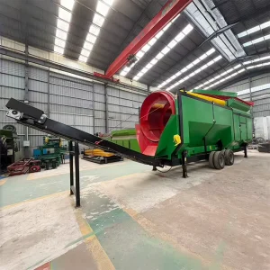 MTS2050 CE Certified Mobile Trommel Screen 90 to 150m3h Capacity Heavy Duty Compost Topsoil Rotary Drum Screener