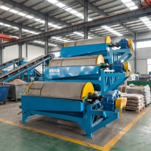 Magnetic Separator Permanent Magnet Drum Dry and Wet Iron Removal Device Powder Iron Separation Three roll Magnetic Separator