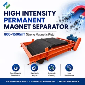 Magnetic Separator Self Cleaning Belt Magnetic Separator For Conveyor Belt Ferrous Metal Separation