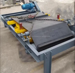 Magnetic Separator with Motor for Ferrous Metal Scrap Removal Strong Permanent Magnet System