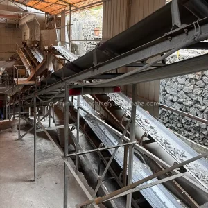 Malaysian Scheelite Ore Site Conveyor Belt System Conveyor Belt Roller Plant Types of Conveyor Belt