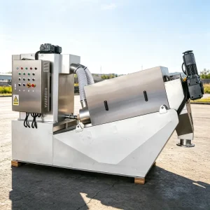 Manure Dewatering Filtration Machine Bearing Dairy Farm Sewage Wastewater Treatment Sludge Dehydrator 1000L/Hour 1 Year Warranty