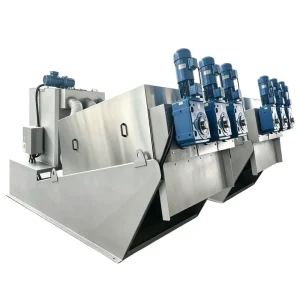 Manure Dewatering Machine Dairy Farm Sewage Treatment Sludge Dehydrator Wastewater Treatment Equipment 1 Year Warranty Bearing