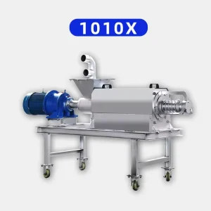 Manure Solid Liquid Separator Continuous Dewatering Treatment Equipment Farm Animal Manure Dewatering Machine 10-15m/h