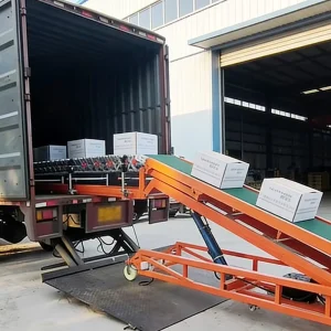 Material Handling Conveyor Line Warehouse Dock Equipment Telescopic Roller Conveyor for Truck Cargo Loading System Conveyor Belt