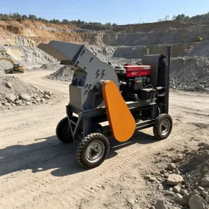 Max.40t/h Hammer Crusher AC Diesel Engine Low Noise Gear Bearing Core Components Stone Ore Open-pit Mines Quarries CE