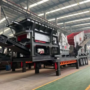 Max.500t/h Heavy Duty Rotor and Large Feed Opening Hammer Mobile Heavy Hammer Crusher for Basalt Andesite and River Stone