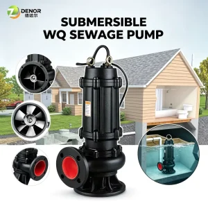 Mechanical Seal High Efficiency Submersible Sewage Pump Waste Water Vertical Pump