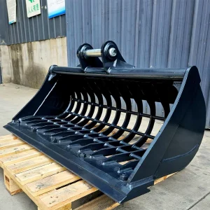 Mesh Skeleton Sieve Rock Bucket Q355 NM400 Wear Resistant Steel Excavator Screening Attachment
