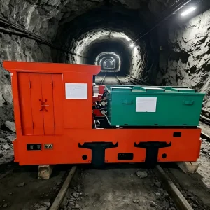 Metal Mine Mining Electric Railway Locomotive with Overhead Wire 2.5t Capacity Custom Track Gauge (600/762/900mm)