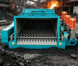 Metallurgy Roller Screen with Engine Gearbox Motor for Ore Pre Screening Before Smelting
