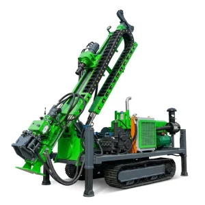 Mineral Exploration Fully Hydraulic Diesel Core Drilling Rig with Gearbox Pump Motor and Engine Caterpillar Track Max 2000m Depth