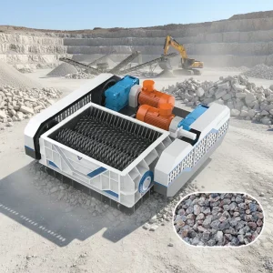 Mineral Processing Equipment High Cube Shaped Limestone Roller Crusher for Reduced Powder and Increased Profits