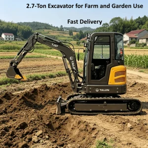 Mini Crawler Excavator 2.7 Ton Hydraulic System Home Use Mini Digger