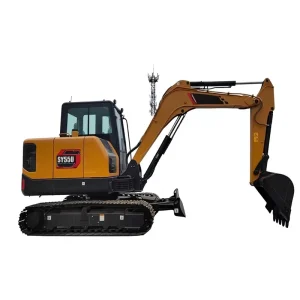 Mini Crawler Excavator SY55U 5.5 Ton Small Digger for Farm Household