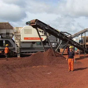 Mini Diesel Engine Crushing Plant Conveyor Belt Machine for the Mobile Stone Jaw Crusher