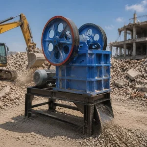 Mini Electric PE250x400 Mobile Jaw Crusher for Construction Waste Recycling Portable Crushing Equipment