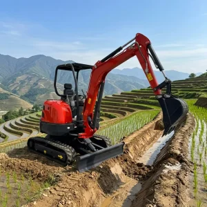 Mini Excavator for Farming Mini Digger Crawler Rubber Track Chassis Mini Excavator