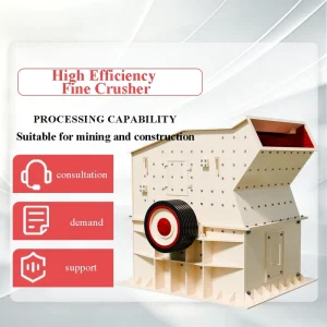 Mini Fine Crusher with AC Motor Bearing High Capacity Mine Equipment Stone Iron Tertiary Fine Sand Making Machine Construction