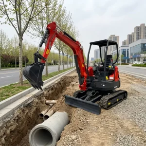Mini Garden Digger Mini Diesel Excavator With Bucket Thumb Pilot Control Hydraulic Hammer Mini Excavator Machine
