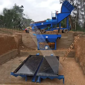 Mini Gold Diamond Washing Plant Complete Set Mining Equipment From China JiangXi GanDong
