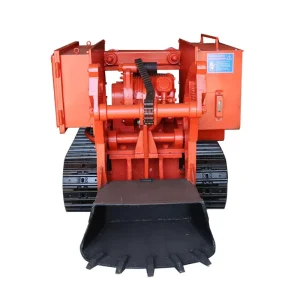 Mini Mining Excavator Pneumatic Rock Loader with Rocker Shovel for Tunnel Digging