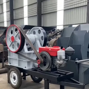 Mini Mobile Jaw Crusher Plant for Mining Construction Portable Stone Crusher Engine 3/4 Inch Output