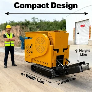 Mini Mobile Jaw Crusher Portable Stone Crushing Machine With Gearbox Max 500t/h Capacity Steel Construction