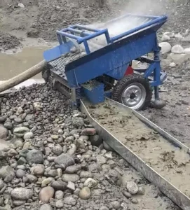 Mini Portable Gold Vibrating Screen Washing Plant for Small Scale Alluvial Gold Mining Operation
