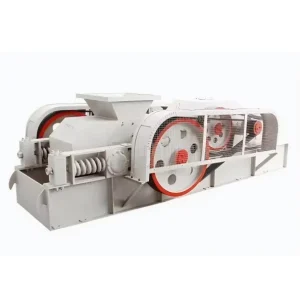 Mini Salt & Stone Rock Quartz Sand Processing 2-Roller Crusher Machine AC Motor Bearing Gear 50-90t/h Capacity