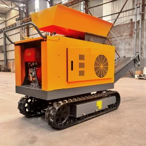 Mini Stone Crusher MC15 Self Loading Hopper Portable Industrial Jaw Crusher Mobile Track Rock Breaker for Mining