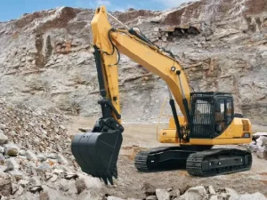 Mining 7 Tons Excavator 970E Anti Slip Digger for Slope Construction