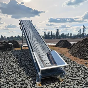 Mining Concrete Gravel Conveyor System Stone Sand Granule Conveying Rubber Belt Conveyor Machine