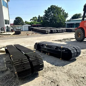 Mining Construction Equipment Drilling Excavator Crusher Crawler Chassis Platform Steel Track Heavy Loads Systems Undercarriage
