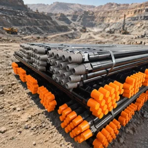 Mining Drilling Tools 89mm Drilling Rig Parts Carbonize Forging Drill Pipe Rods Thread Water Well Pipe