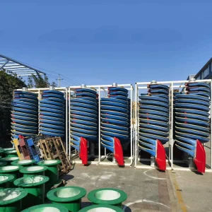 Mining Enrichment Plant Spiral Separators Vertical Three Way Screw Sluices for Quartz Ore Beneficiation Mineral Separator