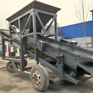 Mining Equipment 20 30 80 Drum Vibrating River Sand Screening Machine with 500mm Belt Conveyor Width