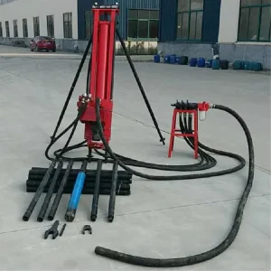 Mining Equipment Reliable Stand Used 30m Mini DTH Drilling Rig With Air Compressor For Tough Conditions