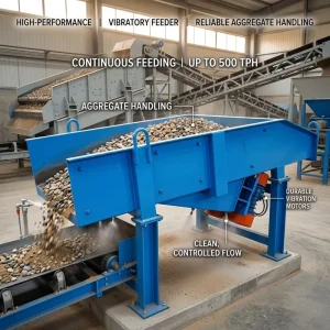 Mining Feeder GZG Series Motor Vibrating Feeder Custom 50 500 TPH for Ore Crusher Plant Aggregate Conveyor System