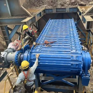 Mining Gold Ore Feeding Equipment Heavy Duty Apron and Plate Feeder for Construction