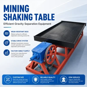 Mining Gravity Shaking Table Gold Tin Tungsten Ore Separation Equipment 6S Concentrator Table for Mineral Processing Plant